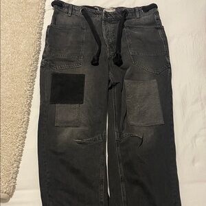 Gray Free People Moxie Jeans